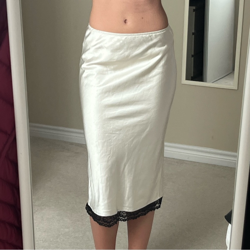 Urban Outfitters Motel Satin Midi Skirt